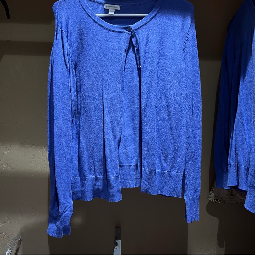 Periwinkle Charter Club Cardigan
